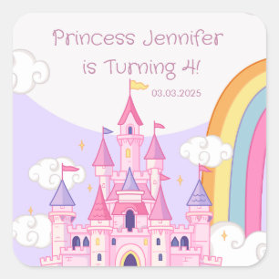Sticker Carré Princess Royal Castle