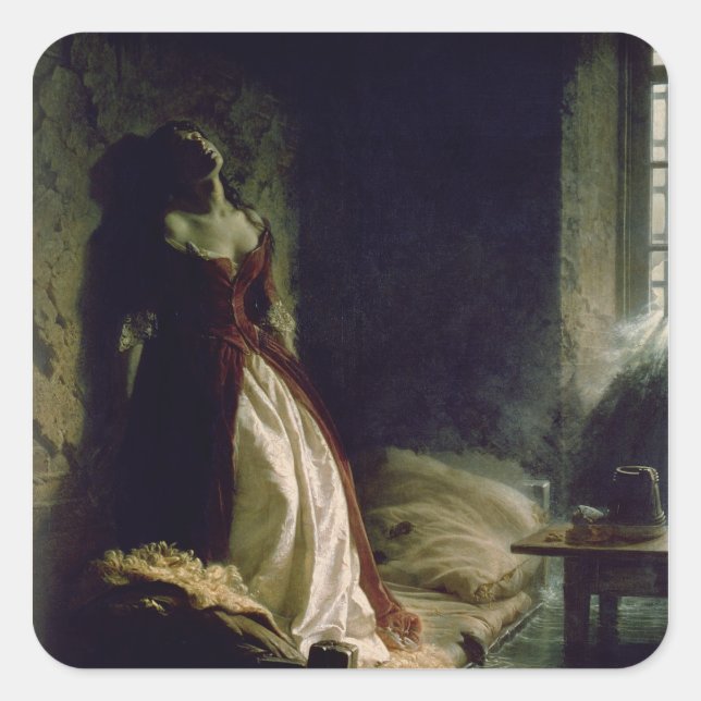 Sticker Carré Princesse Tarakanova, 1864 (Devant)