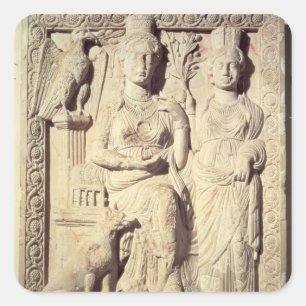 Sticker Carré Princesse Zenobia et une compagne