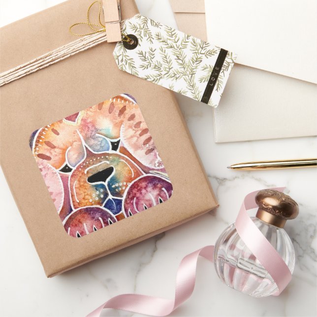 Sticker Carré PRISM Chow CARTE ART simple (Cadeaux)