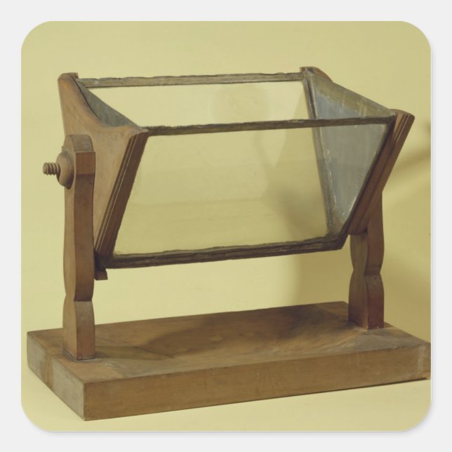 Sticker Carré Prisme d'eau de Goethe (Devant)