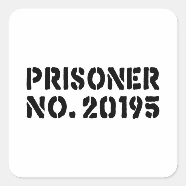 Sticker Carré Prisonnier no 20195 (Devant)