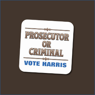 Sticker Carré Procureur ou police judiciaire Harris