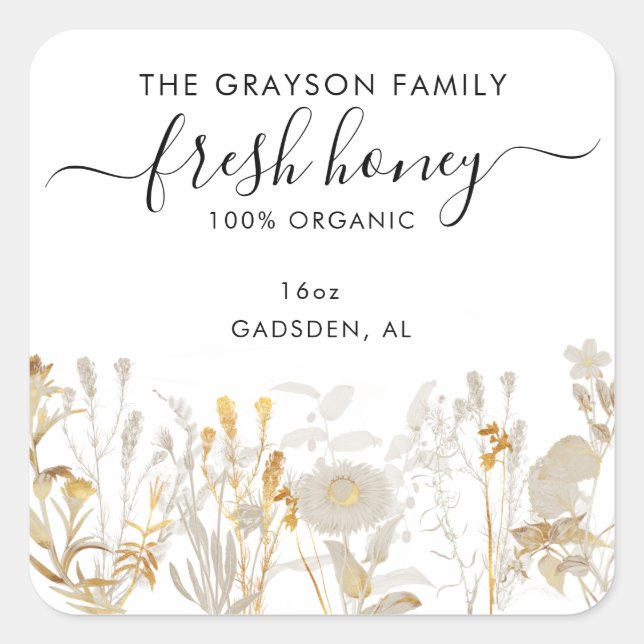 Sticker Carré Product Labels (Devant)