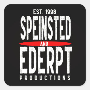 Sticker Carré Productions Speinsted and Ederpt Est 1998