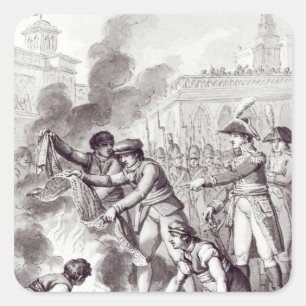 Sticker Carré Produits anglais brûlés à Amsterdam