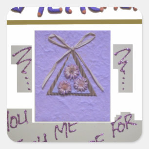 Sticker Carré Professeur, vous m'apprenez à espérer pour le meil