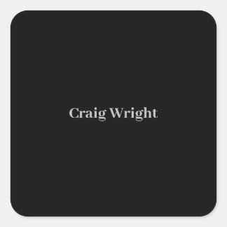 Sticker Carré Professionnel minimaliste classique simple personn