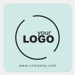 Sticker Carré Professionnel Moderne Logo d'entreprise Lumière Tu