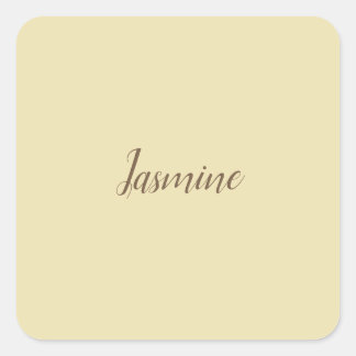 Sticker Carré Professionnel Moderne Minimaliste Pastel Couleur B