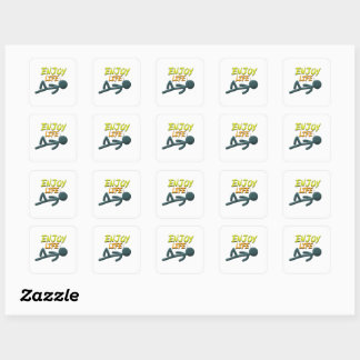Sticker Carré Profitez de la vie