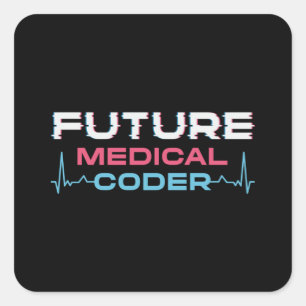 Sticker Carré Programmateur de codeur ICD futur Médicale