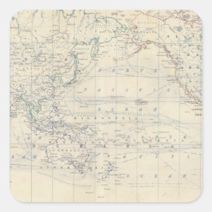 Sticker Carré Projet World Mercators