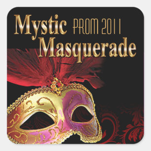 Sticker Carré Prom 2011 Mystic Masquerade Party