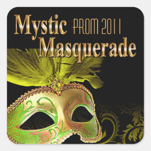 Sticker Carré Prom 2011 Mystic Masquerade Party