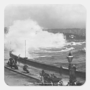 Sticker Carré Promenade à Douglas, début du XXe siècle