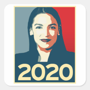 Sticker Carré Propagande AOC 2020