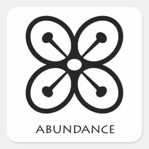 Sticker Carré Prospérité ( Bese Saka )Sticker Symbole Adinkra