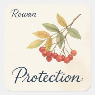 Sticker Carré Protection de Rowan