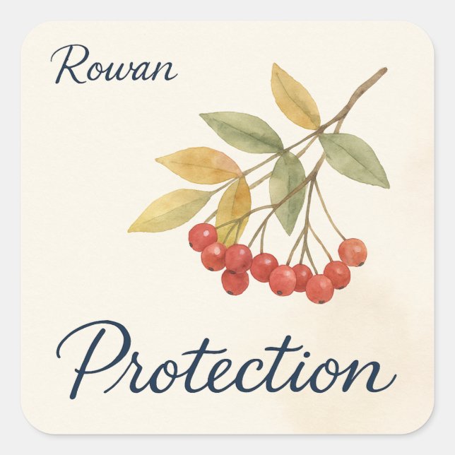 Sticker Carré Protection de Rowan (Devant)