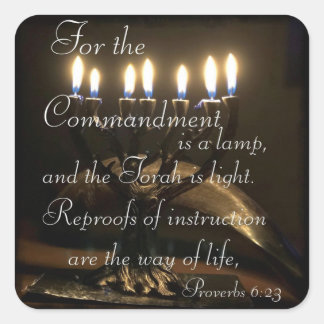 Sticker Carré Proverbes 6:23