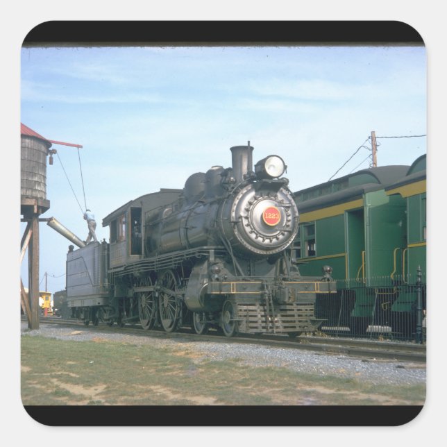 Sticker Carré PRR 4-4-0 classe D16sb #1223, 1966_Trains (Devant)
