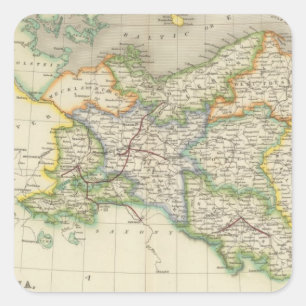 Sticker Carré Prusse et Pologne