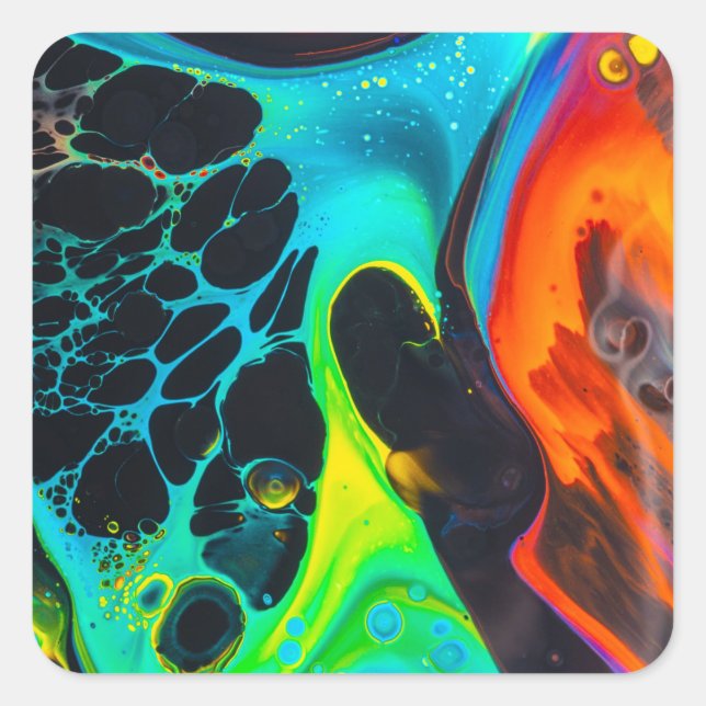 Sticker Carré Psychedelic (Devant)
