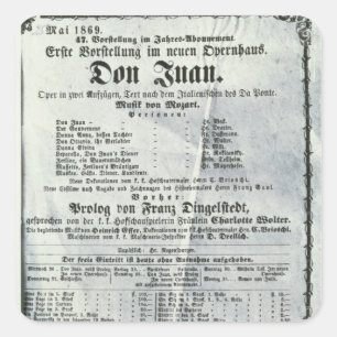 Sticker Carré Publicité par affichage une représentation de 'Don