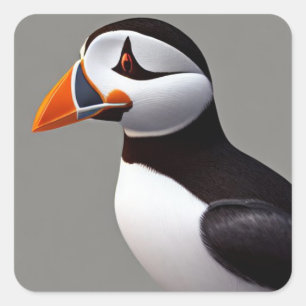 Sticker Carré Puffin