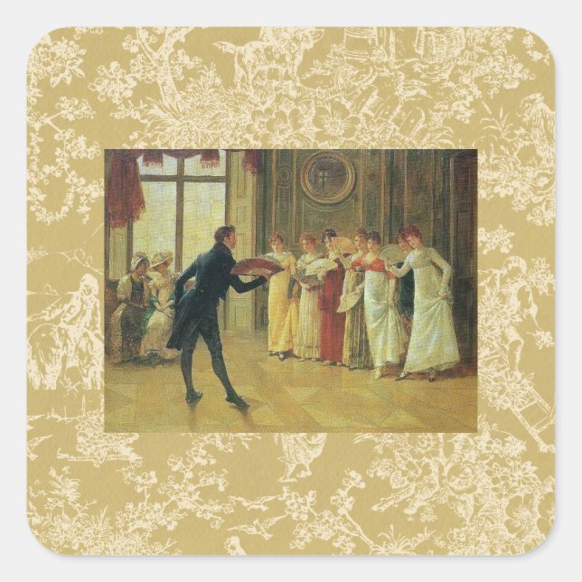 Sticker Carré Puis-Je Avoir Cette Danse ? (Devant)