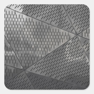 Sticker Carré Puissance de la construction en acier Intensible I