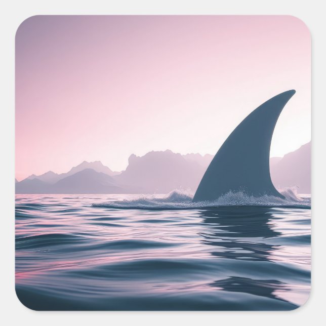 Sticker Carré Puissance de l'aile de requin (Devant)