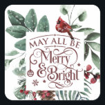 Sticker Carré Puisse tous être joyeux et lumineux<br><div class="desc">Puisse tous être joyeux et lumineux</div>