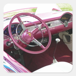 Sticker Carré Purple Chevy Bel Air