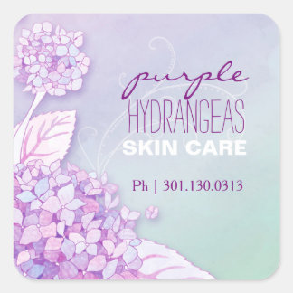 Sticker Carré Purple Hydrangeas Publicité commerciale