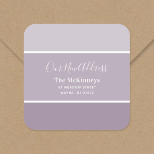 Sticker Carré Purple Paint Swatch Nouvelle adresse