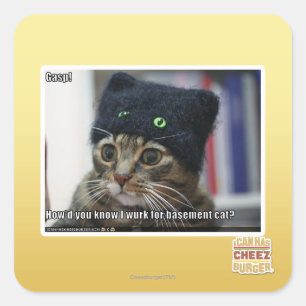 Sticker Carré Putain !