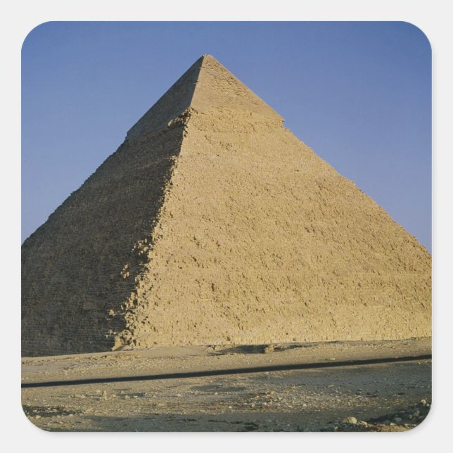 Sticker Carré Pyramide de Khafre c.2589-30 avant JC (Devant)