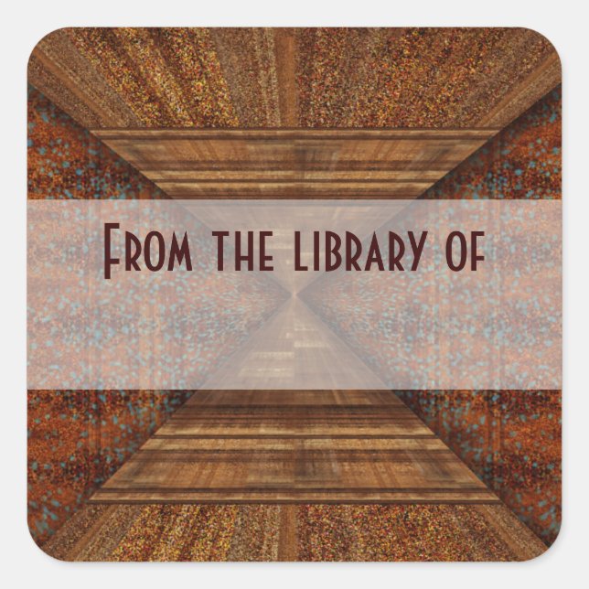 Sticker Carré Pyramide dorée Topaz égyptienne Art Abstrait (Devant)