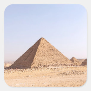 Sticker Carré Pyramides d'Égypte