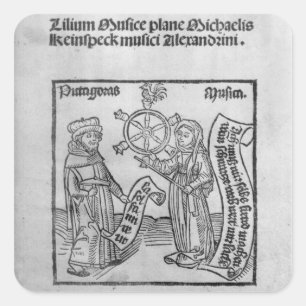 Sticker Carré Pythagore et musique