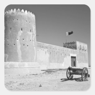 Sticker Carré Qatar, Al Zubarah. Fort d'Al-Zubarah (b.1938) main