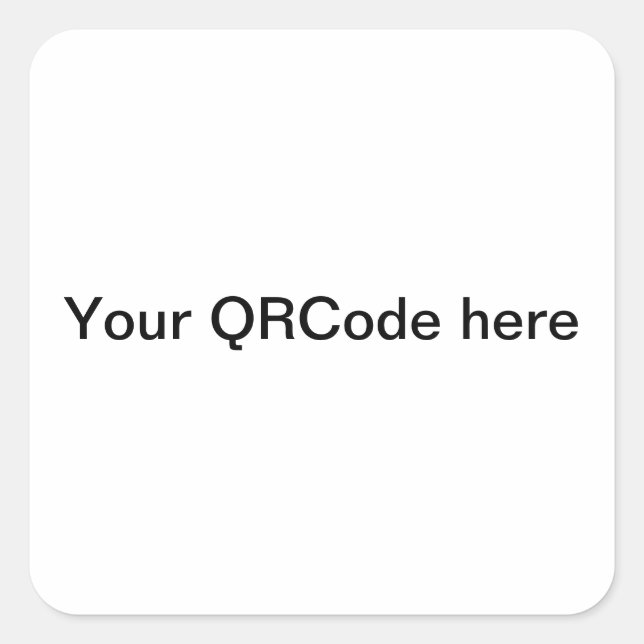 Sticker Carré QRCode for your shop (Devant)