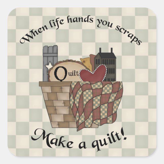 Sticker Carré Quand La Vie Vous Met À L'Écran (Devant)