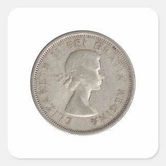 Sticker Carré Quart canadien 1964