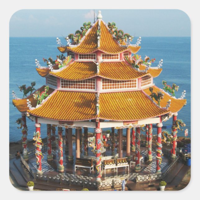 Sticker Carré Que Koh Loi ... Sriracha, Chonburi, Thaïlande (Devant)