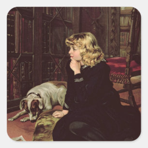 Sticker Carré Que Lis-Je ?