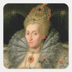 Sticker Carré Queen Elizabeth I (portrait de bust length)