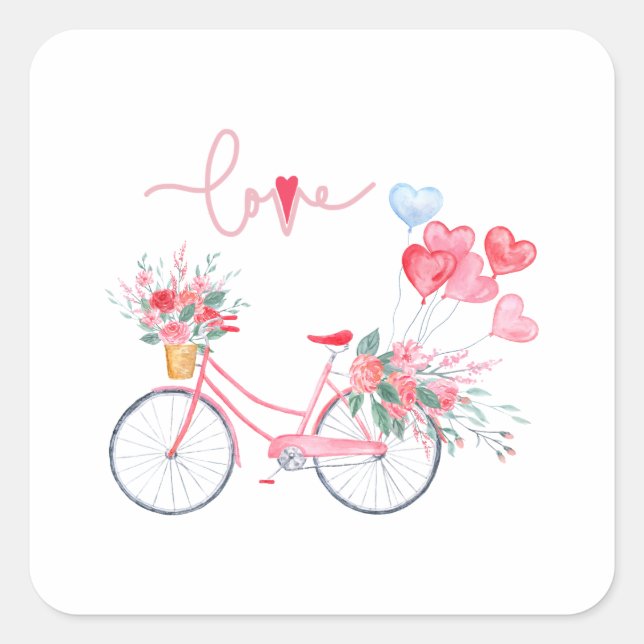 Sticker Carré Quelle est la Saint-Valentin 2023    (Devant)